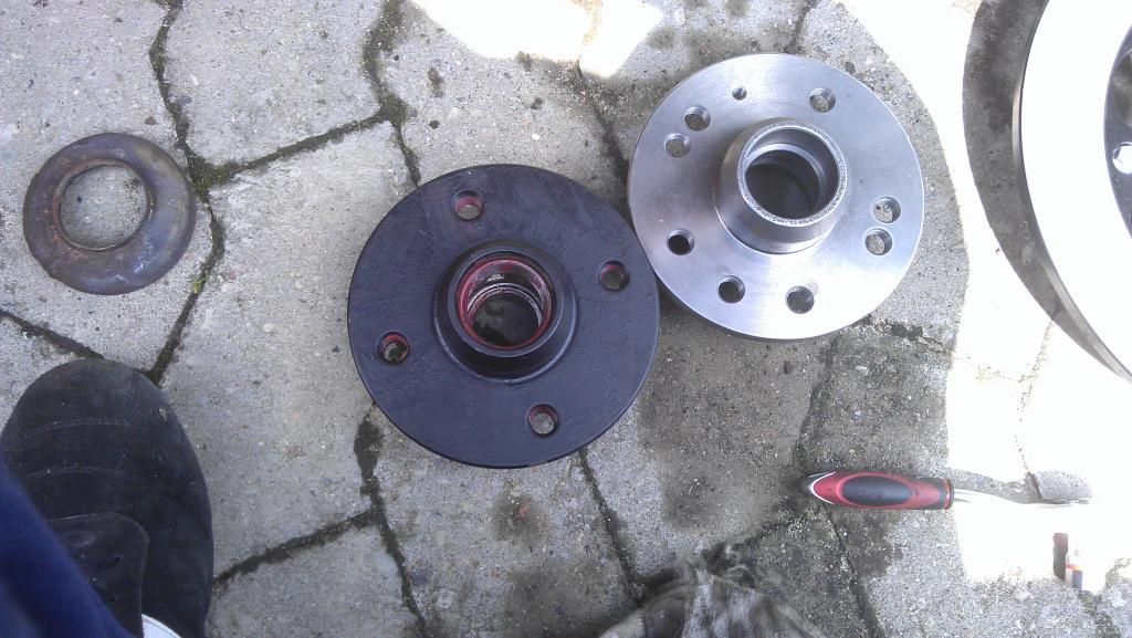 VW Umbausatz Bremse hinten 256mm 4x100 + Brembo Scheiben